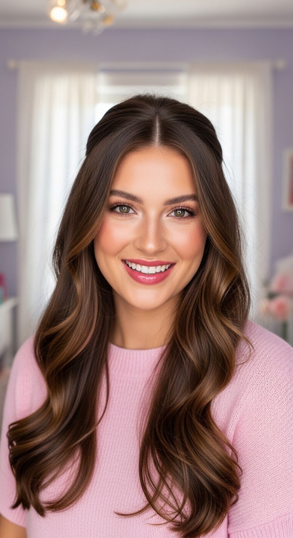 Mini Claw Clip Half-Up Hairstyle