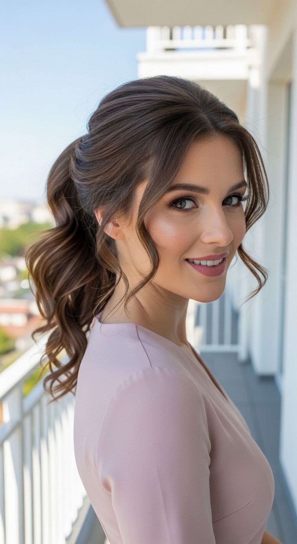 Romantic Curls Ponytail Hairstyle