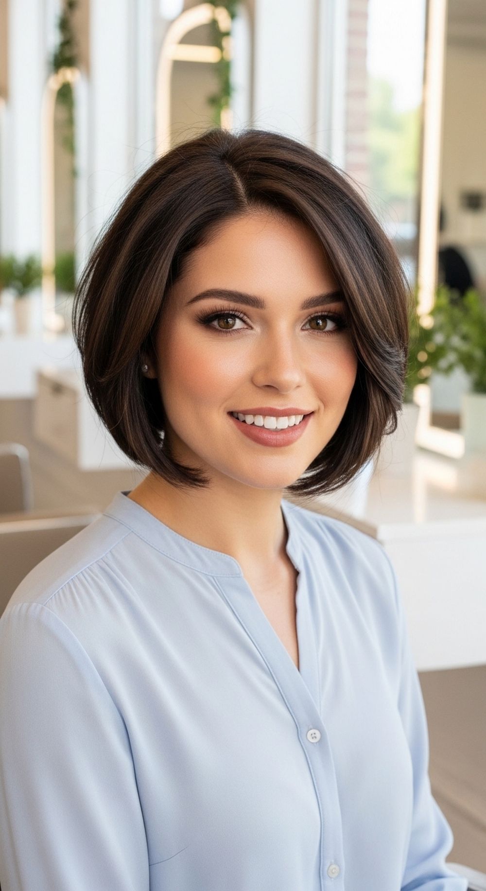 Short Stacked Graduated Bob Hairstyle