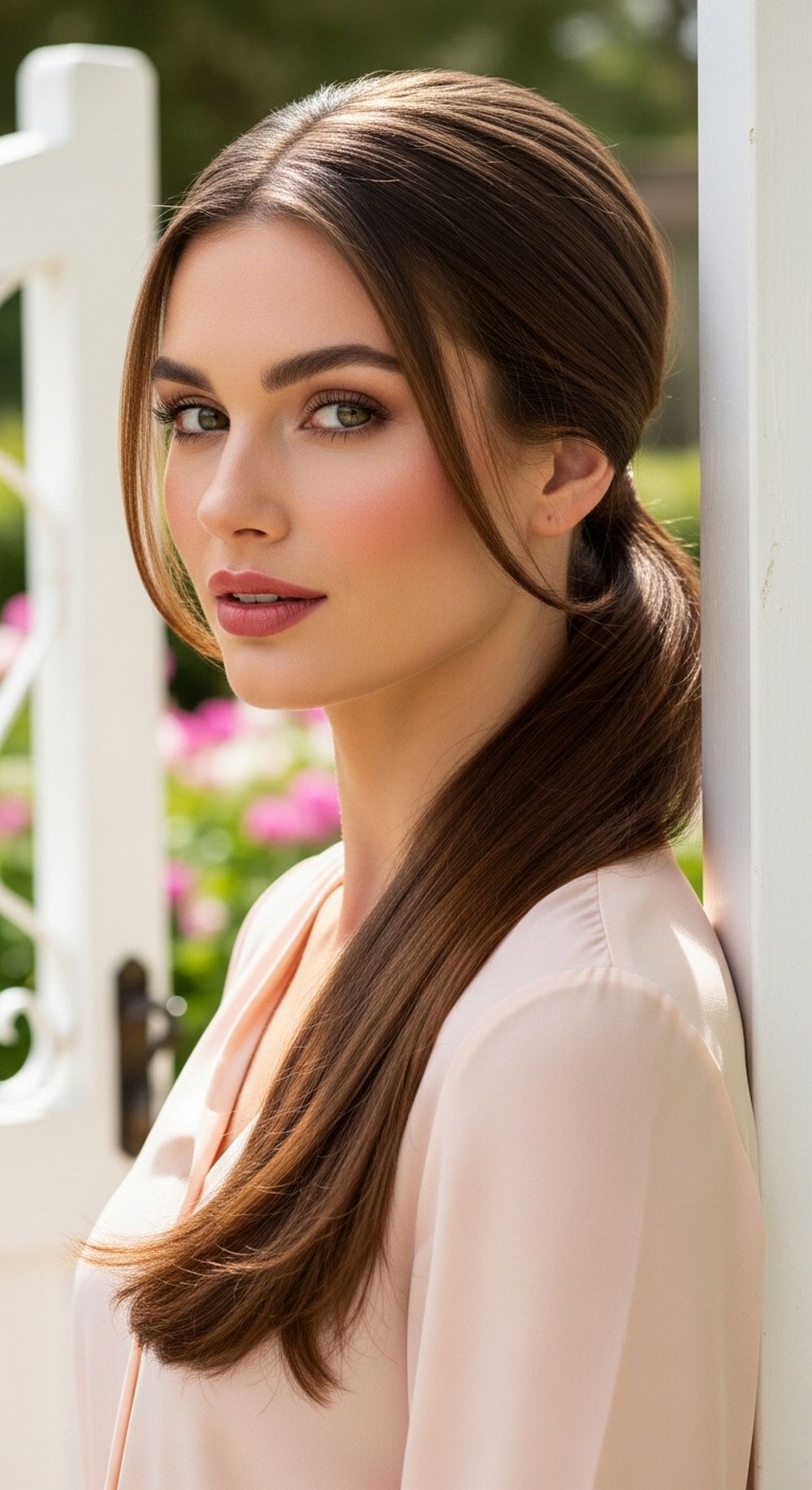 Sleek Low Ponytail Spring Hairstyle