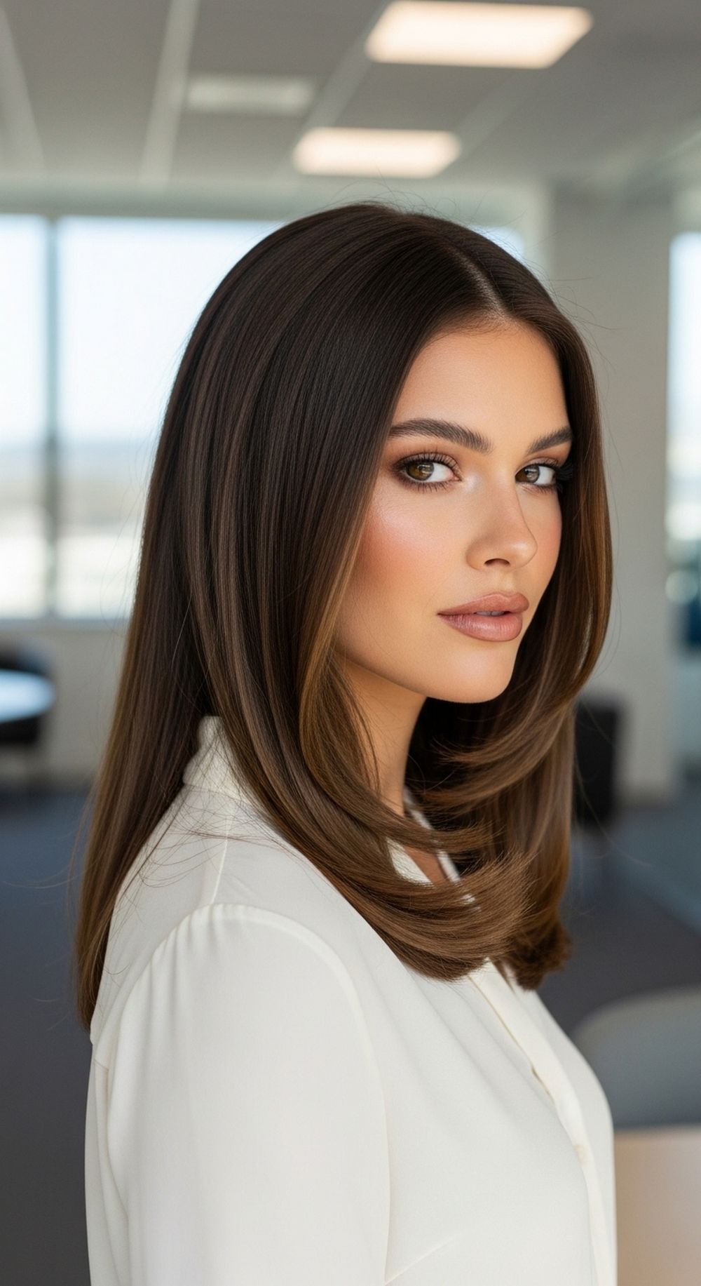 Sleek Mid-Twist Claw Clip Hairstyle