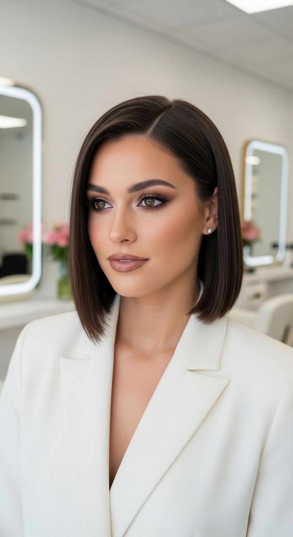 Sleek Polished Graduated Bob Hairstyle