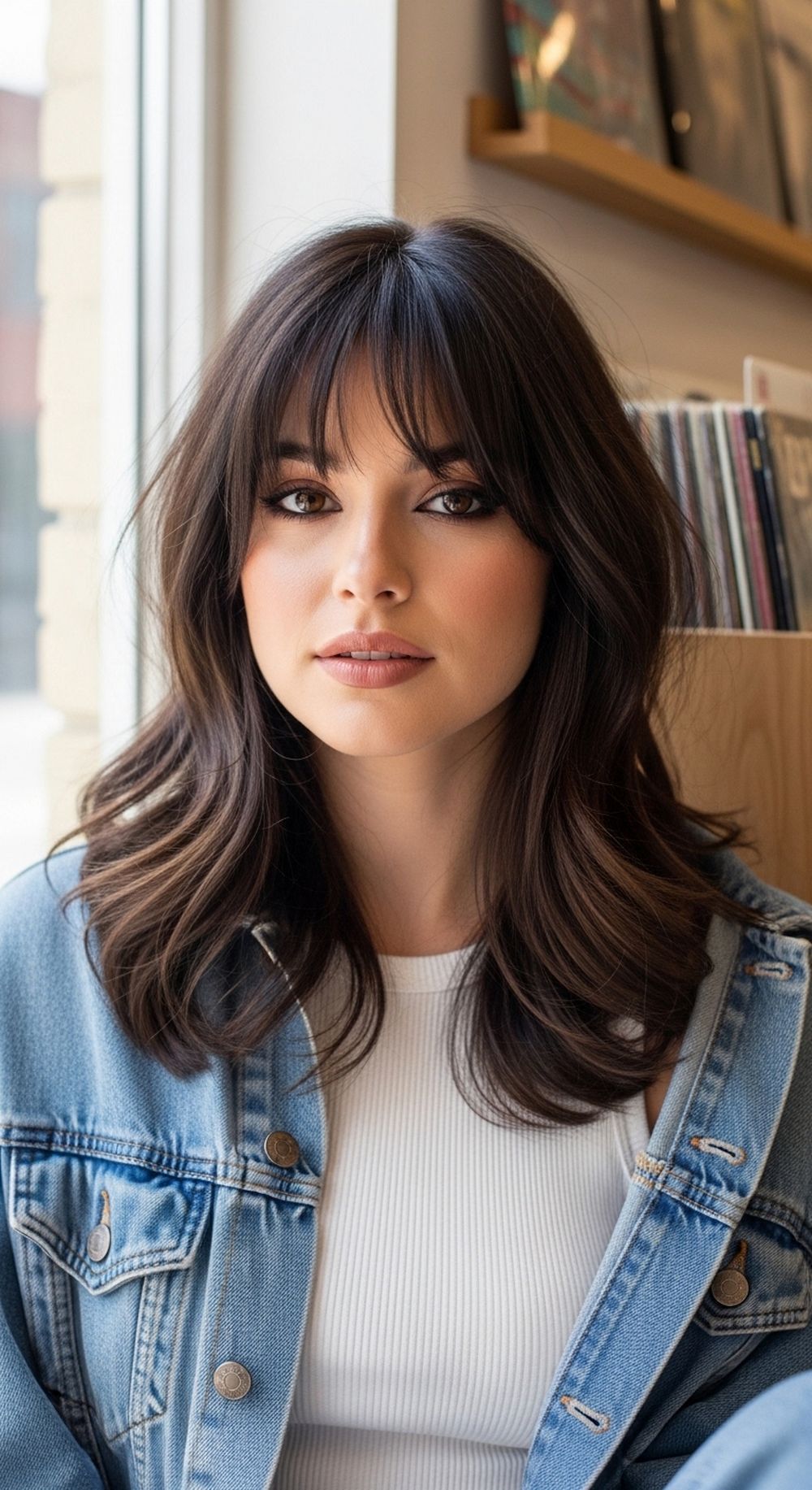 Soft Shag with Birkin Bangs Hairstyle