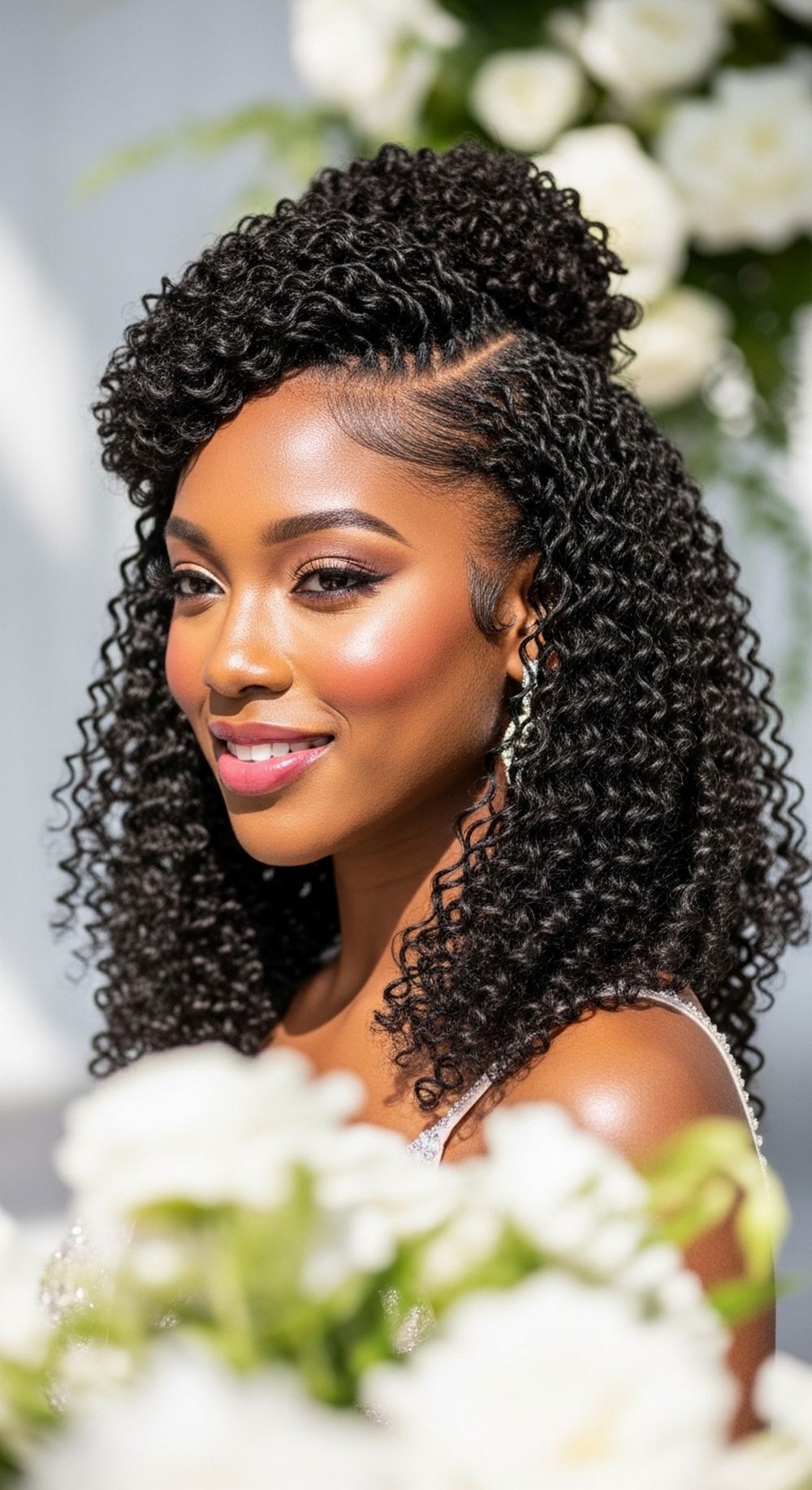 Soft Twist-Out Half-Up Prom Hairstyle