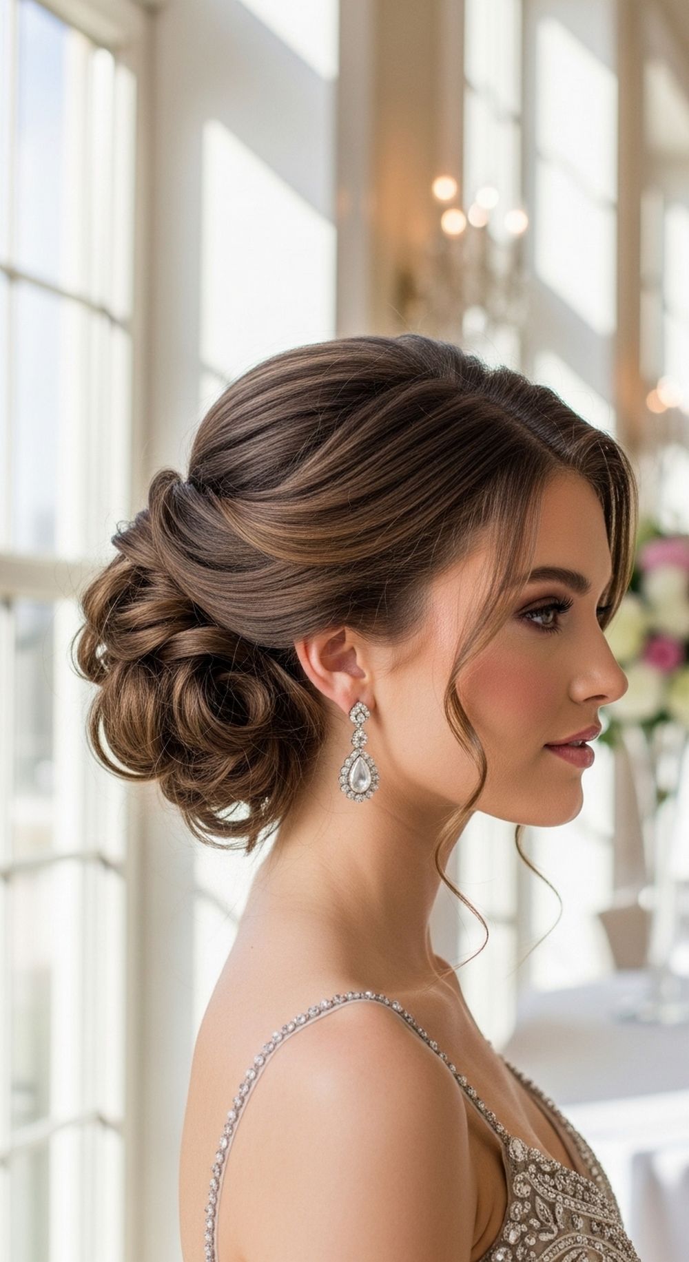 Twisted Curly Updo Prom Hairstyle
