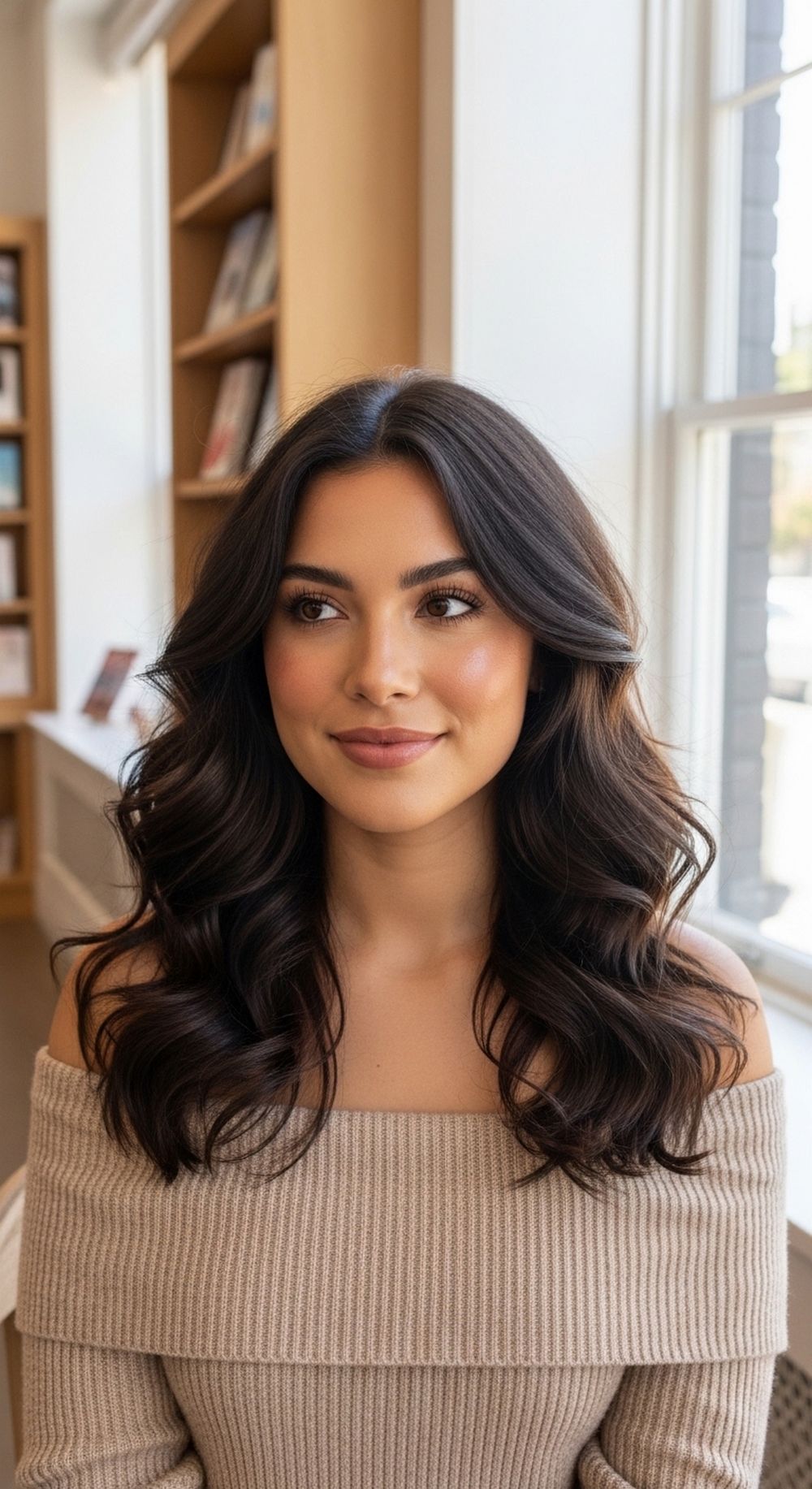 Voluminous Sculptural Curls with Face-Framing Shape Hairstyle