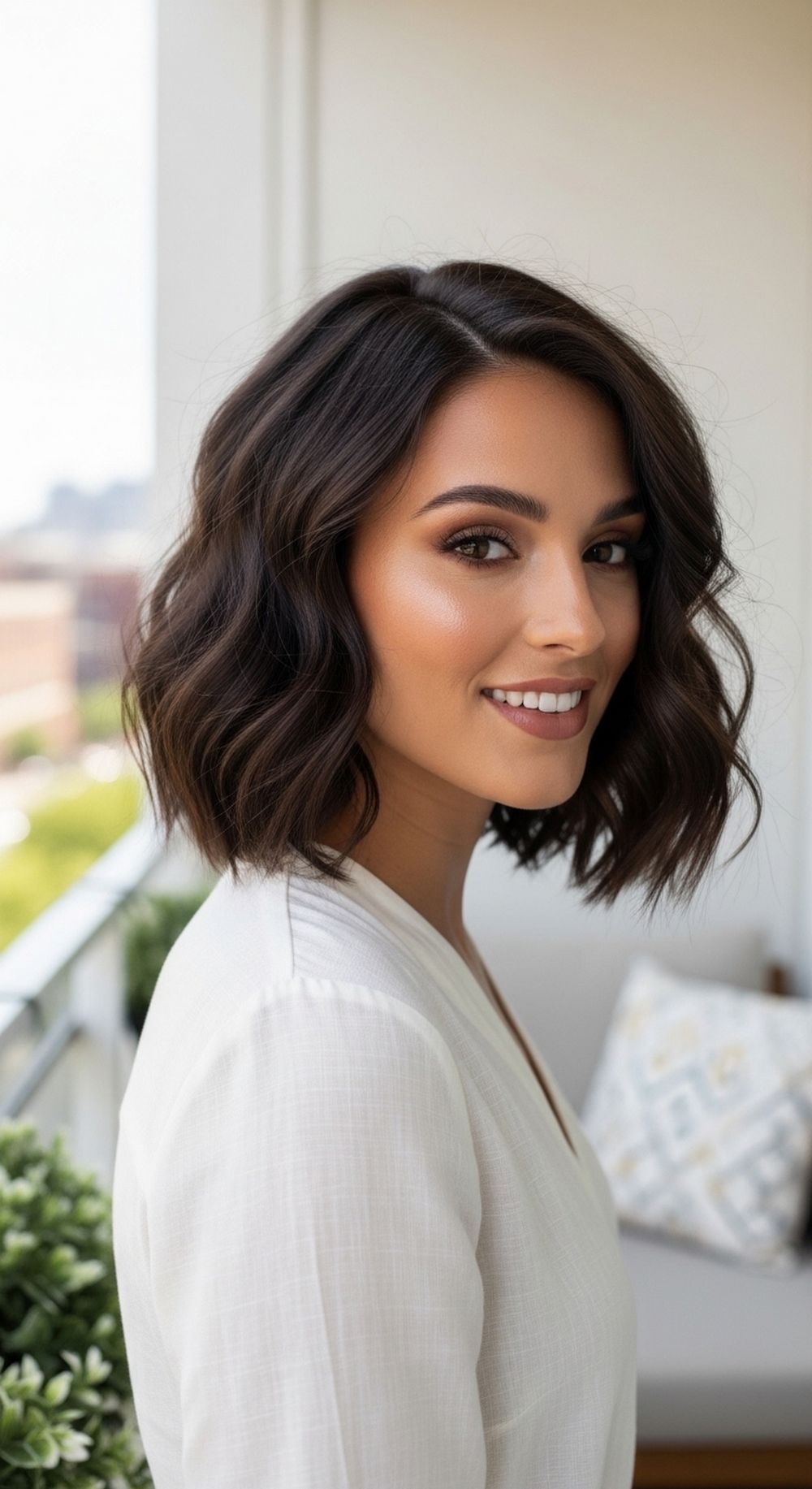 Wavy Graduated Bob Hairstyle