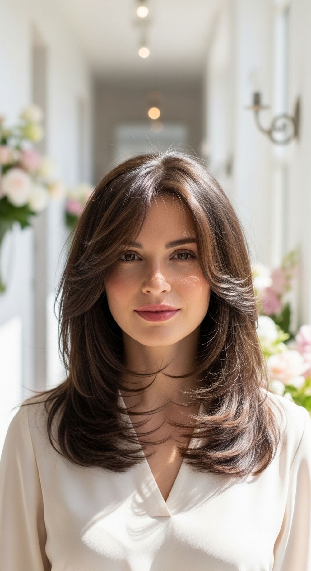 Wispy Feathered Layers Hairstyle