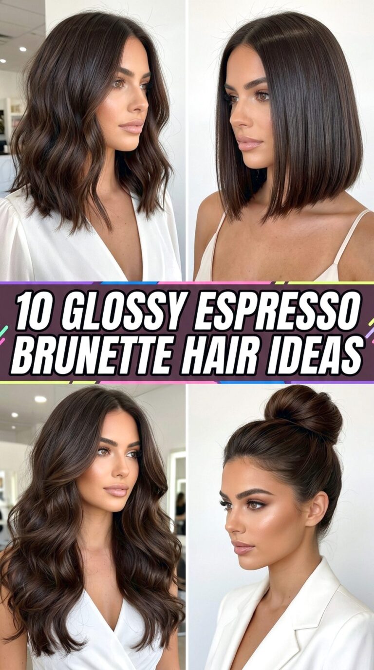 Glossy Espresso Brunette Hair Ideas