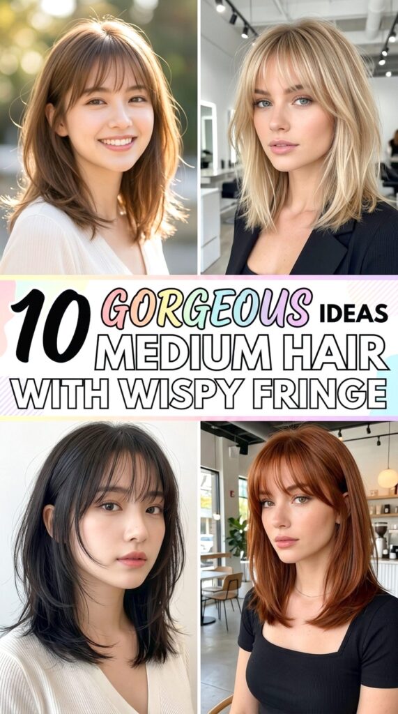 Medium Hair With Wispy Fringe