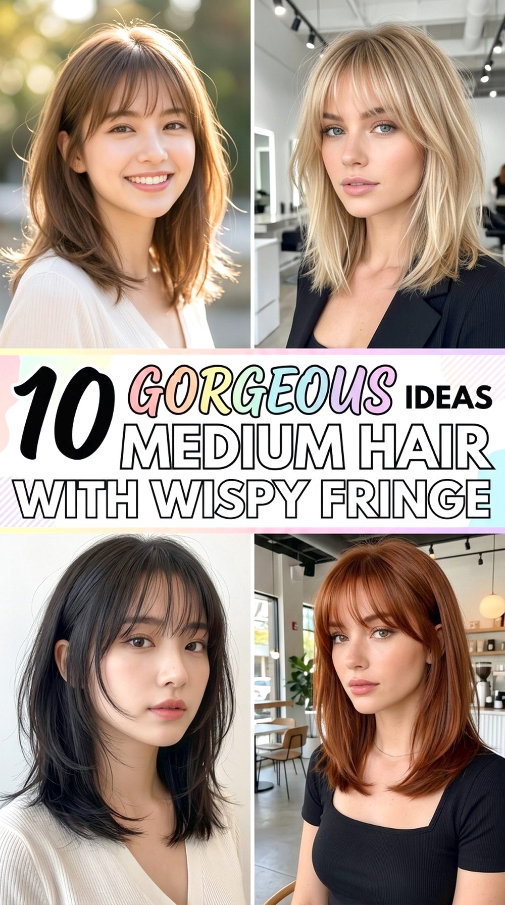 Medium Hair With Wispy Fringe
