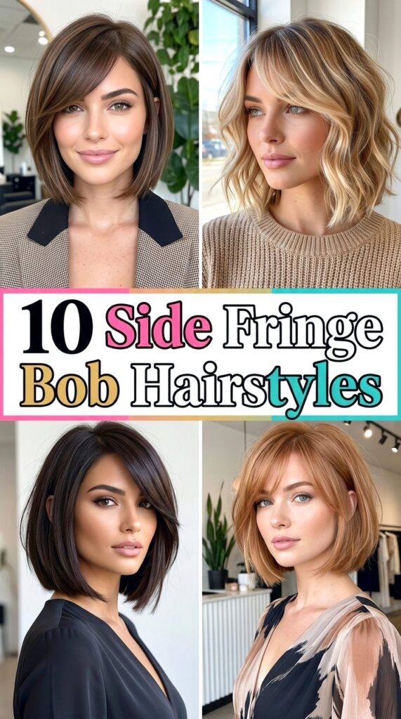 Side Fringe Bob Hairstyles