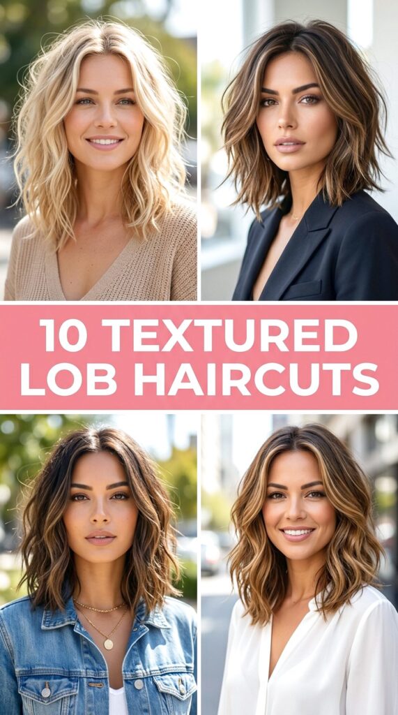 Textured Lob Haircuts