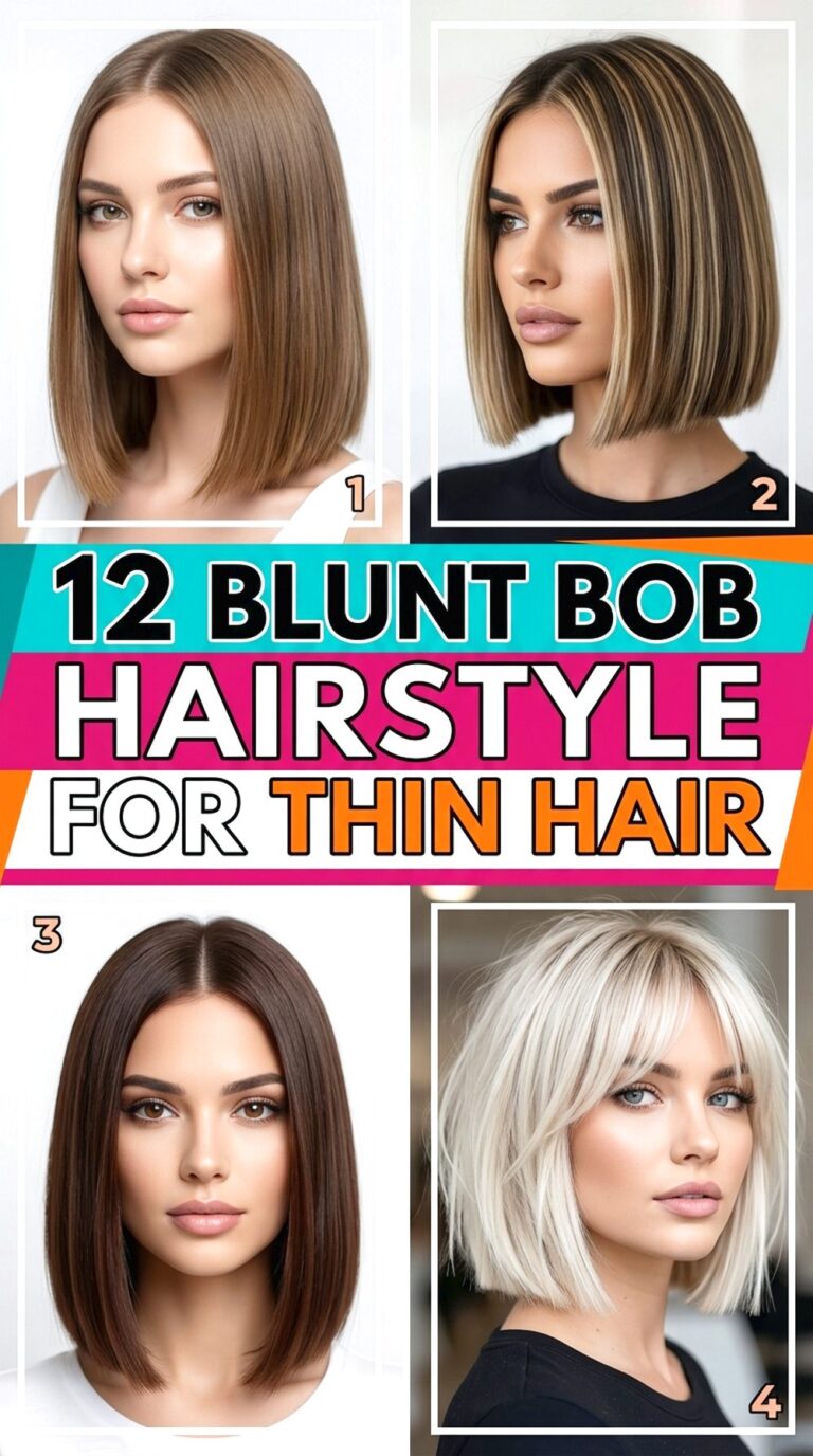 Blunt Bob Hairstyle For Thin Hair