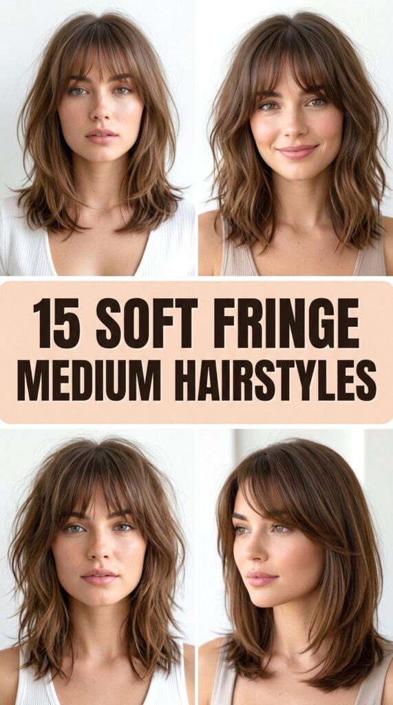 Soft Fringe Medium Hairstyles