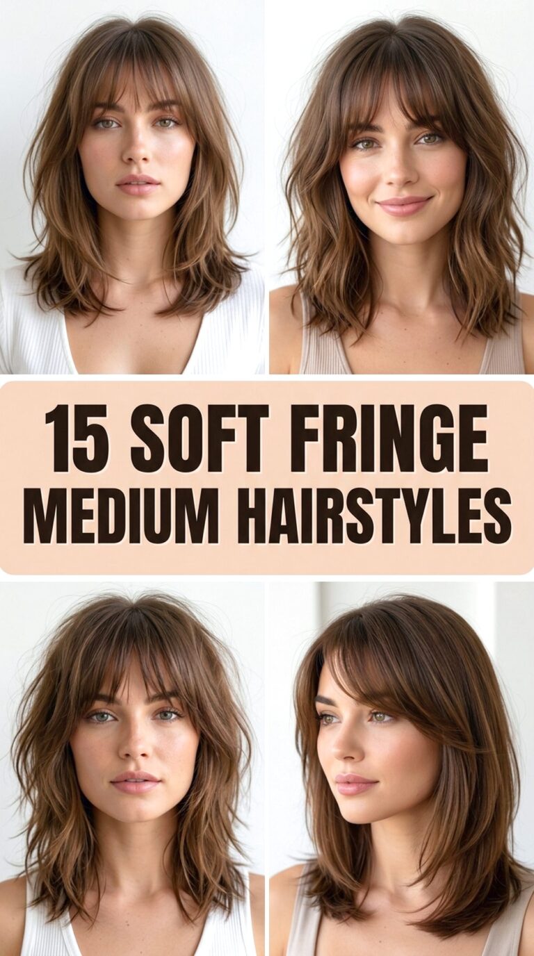 Soft Fringe Medium Hairstyles