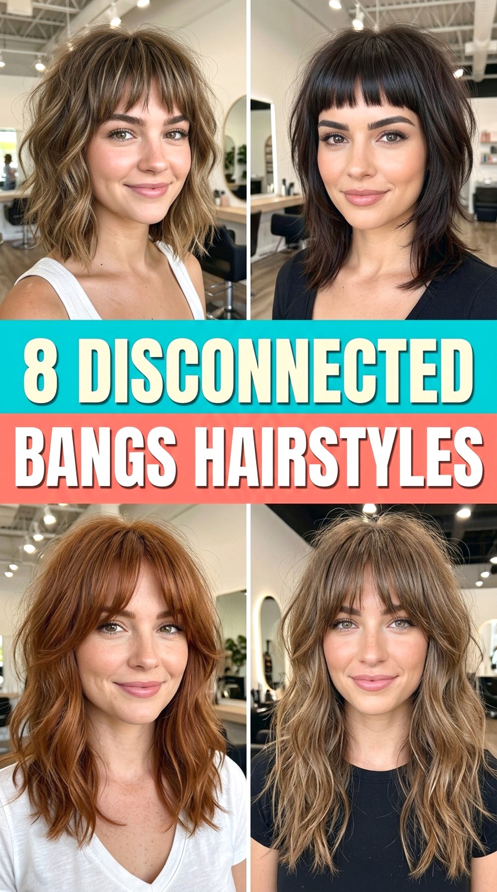 Disconnected Bangs Hairstyles