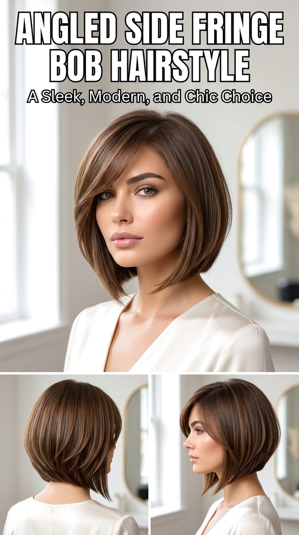 Angled Side Fringe Bob