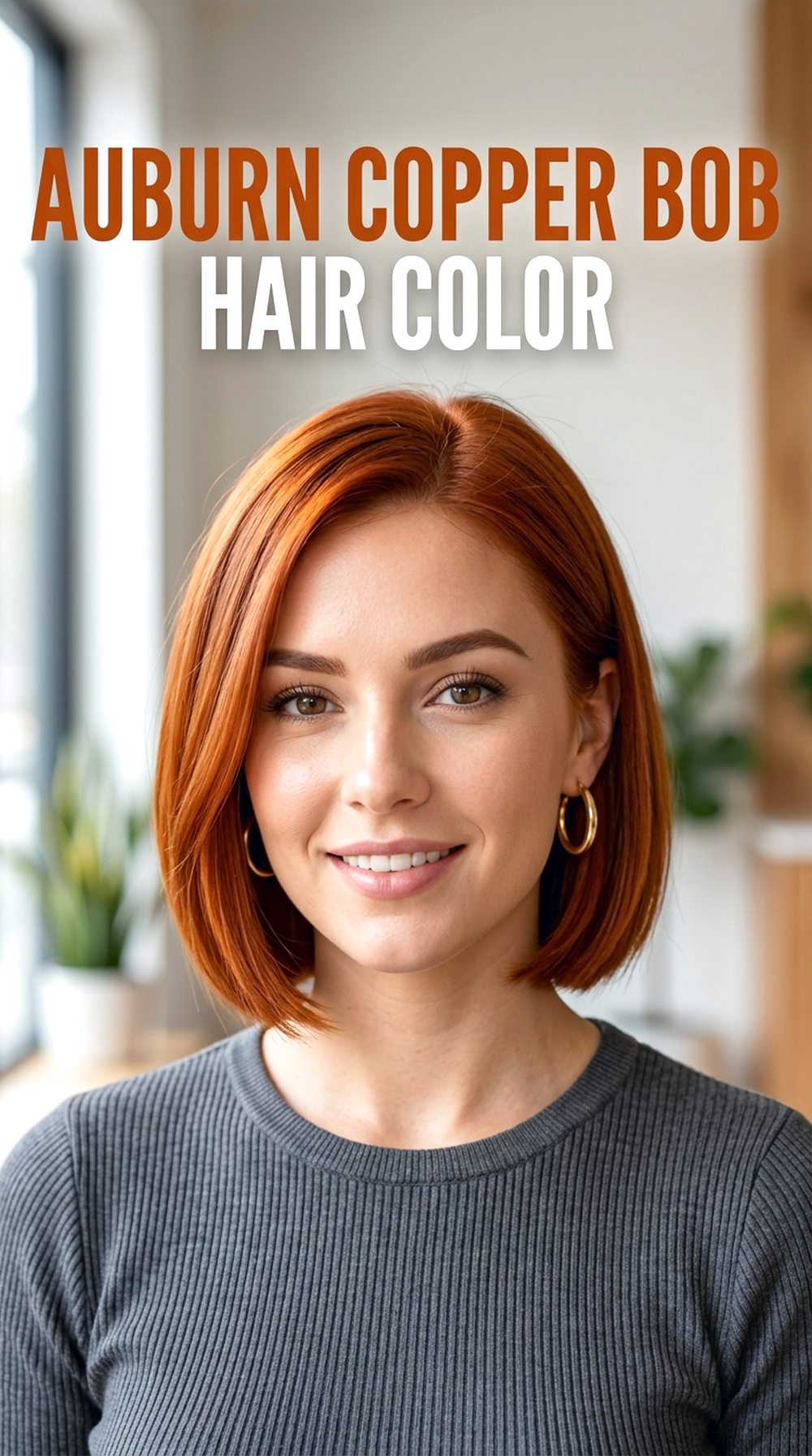 Auburn Copper Bob Hair Color