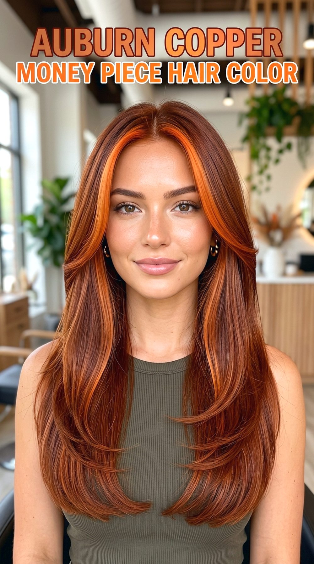 Auburn Copper Money Piece Hair Color