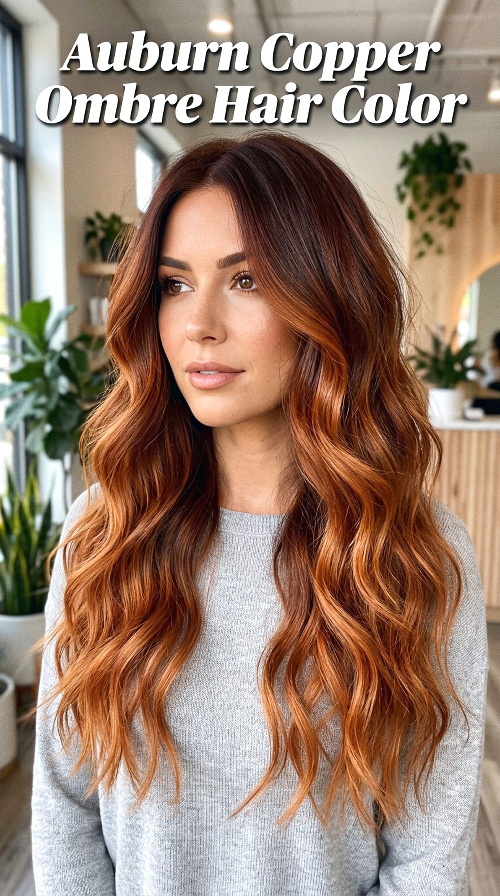 Auburn Copper Ombre Hair Color