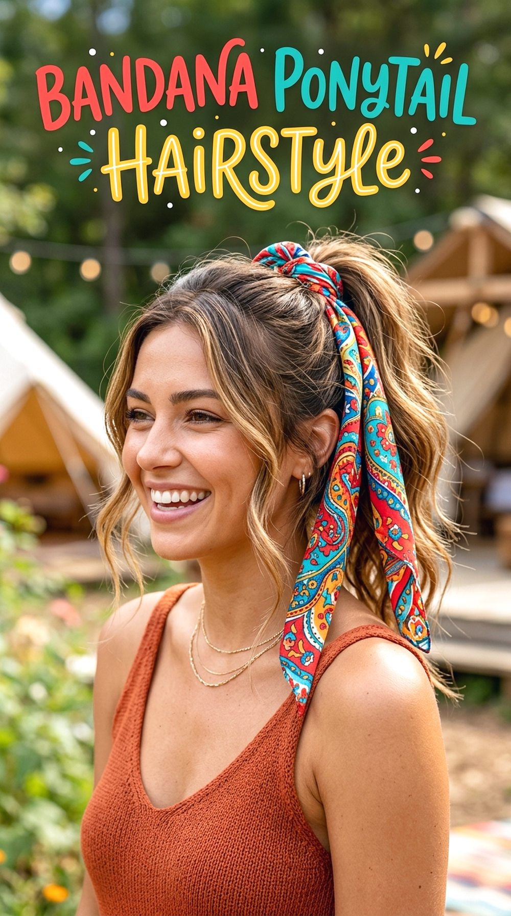 Bandana Ponytail Hairstyle
