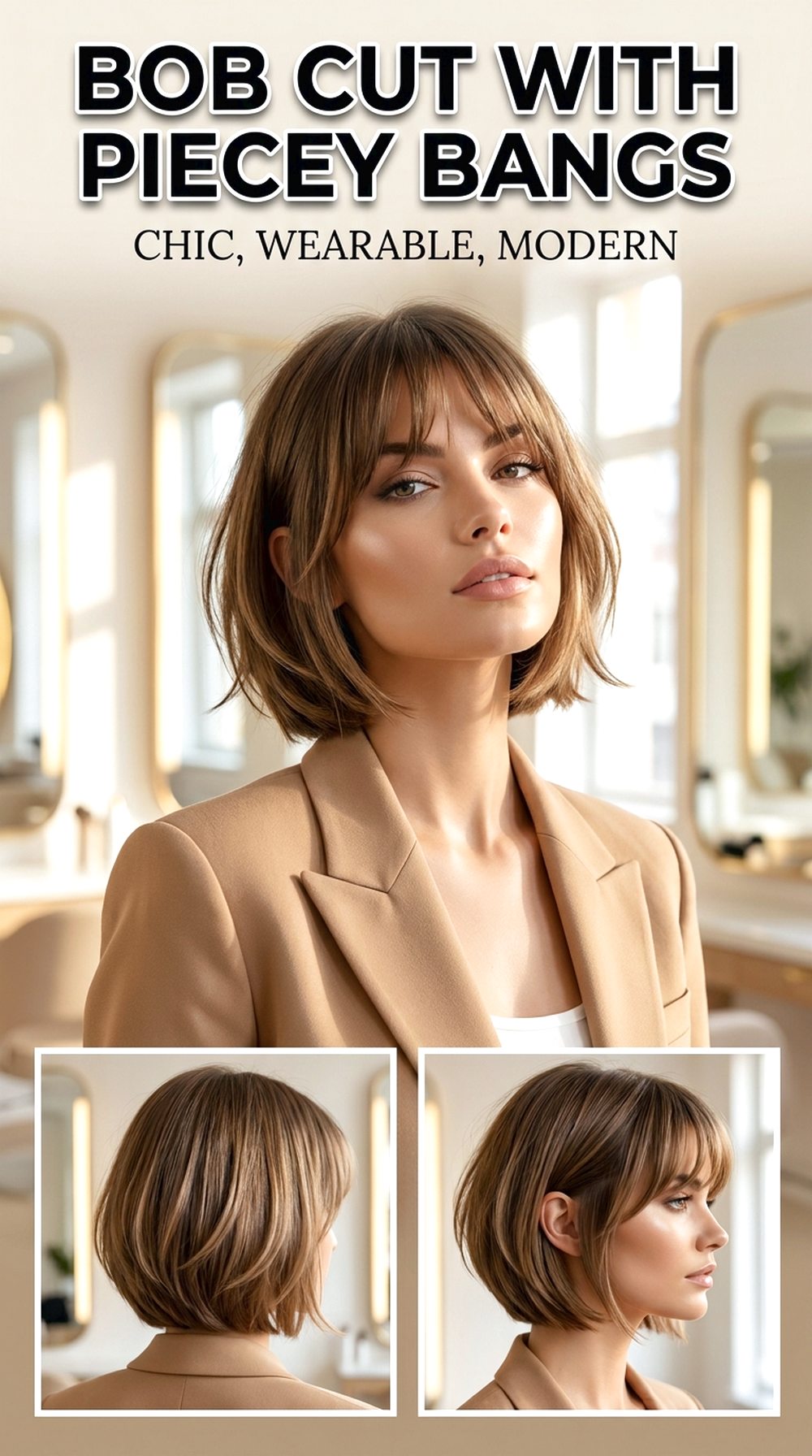 Bob Cut With Piecey Bangs