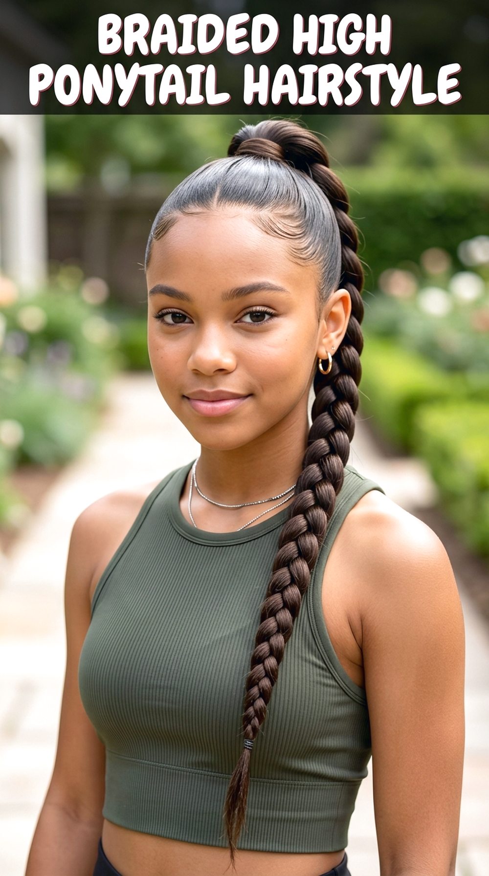 Braided High Ponytail Hairstyle