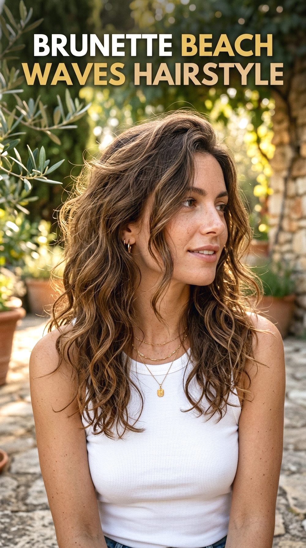 Brunette Beach Waves