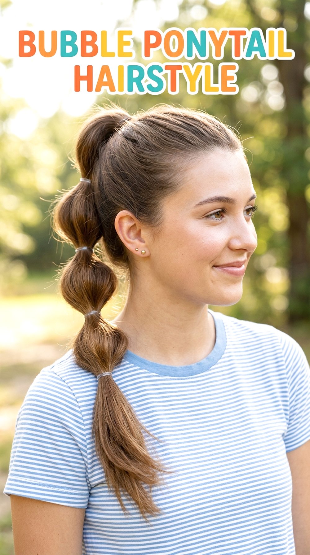 Bubble Ponytail Hairstyle