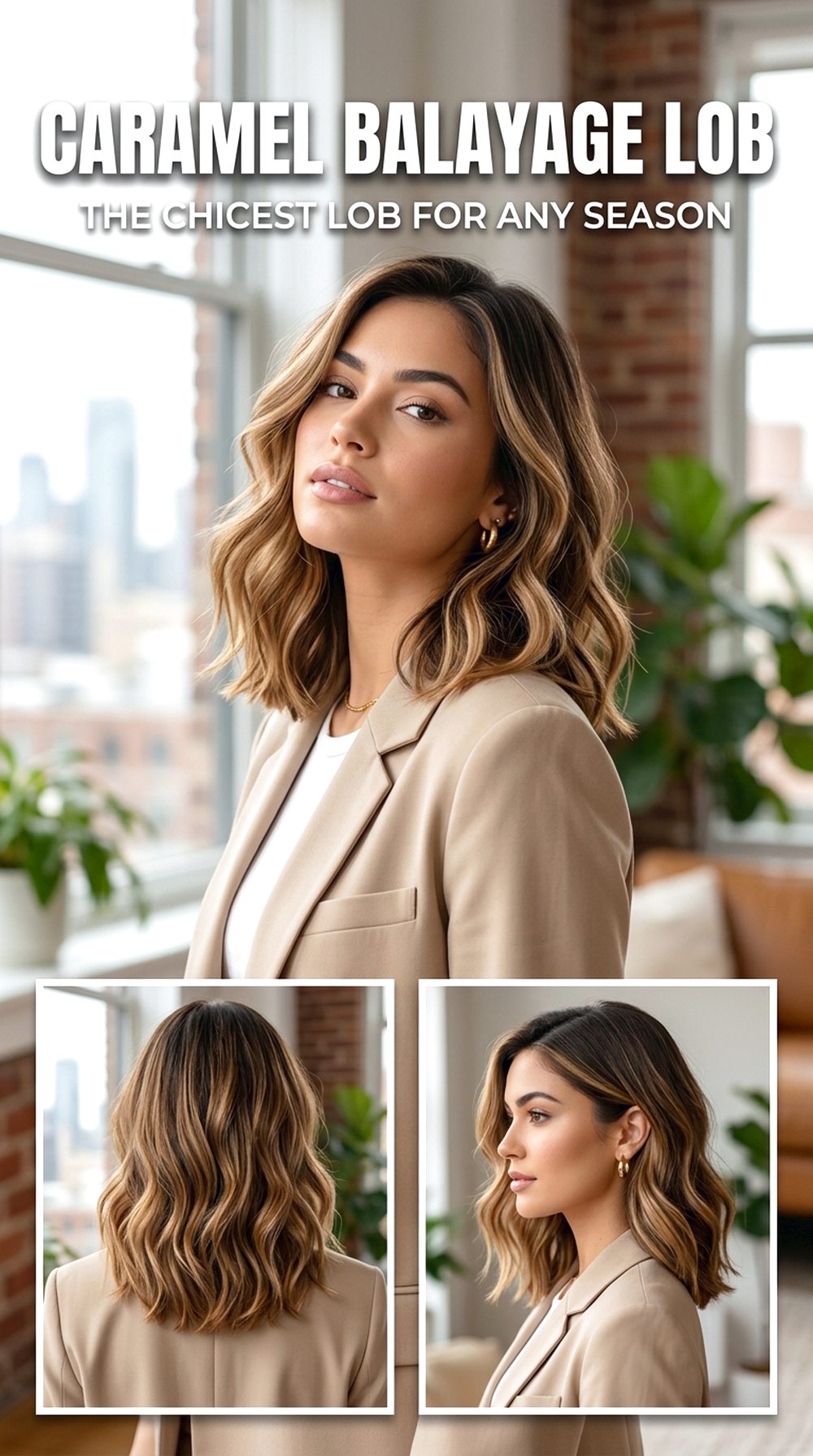 Caramel Balayage Lob