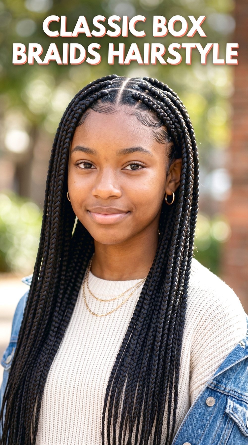 Classic Box Braids Hairstyle