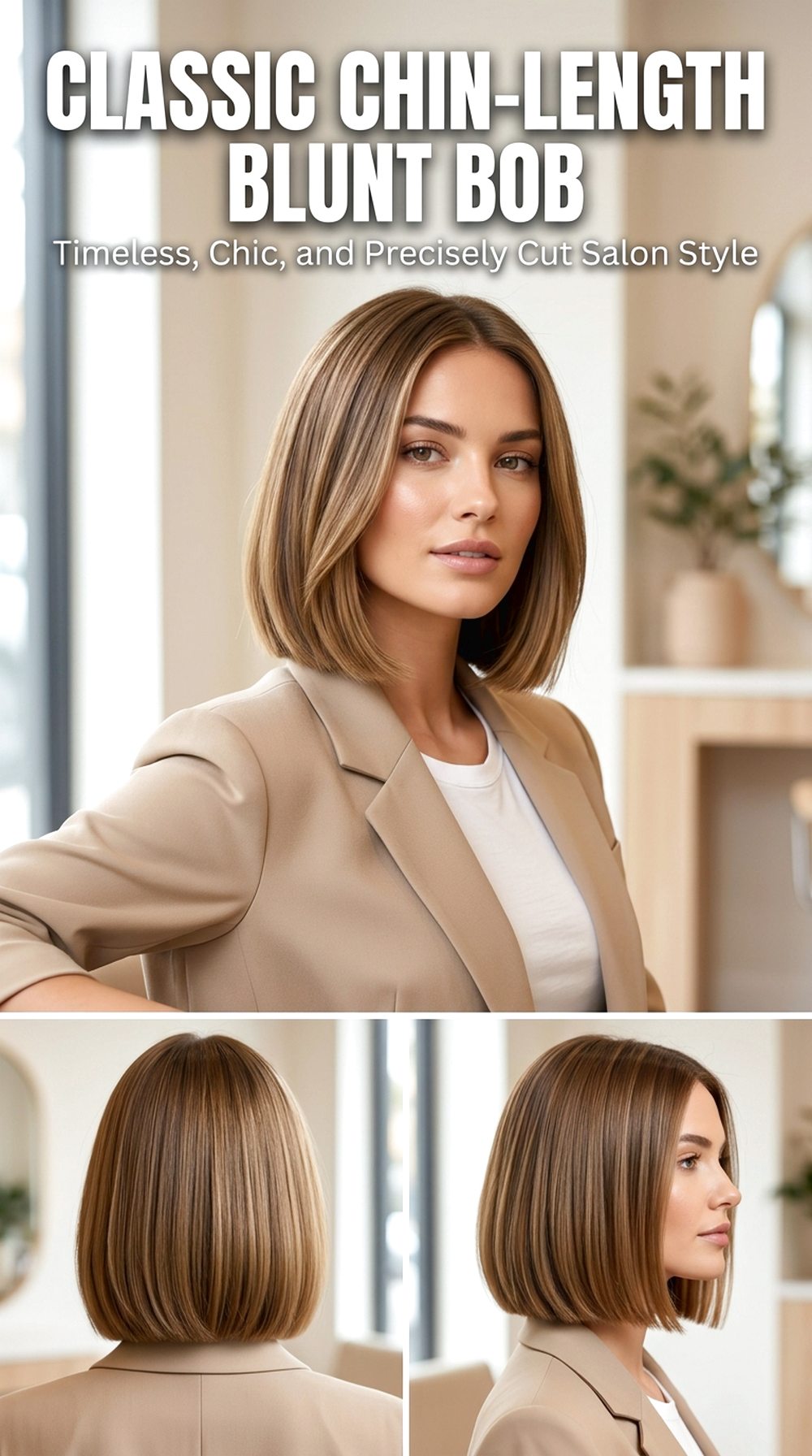 Classic Chin-Length Blunt Bob