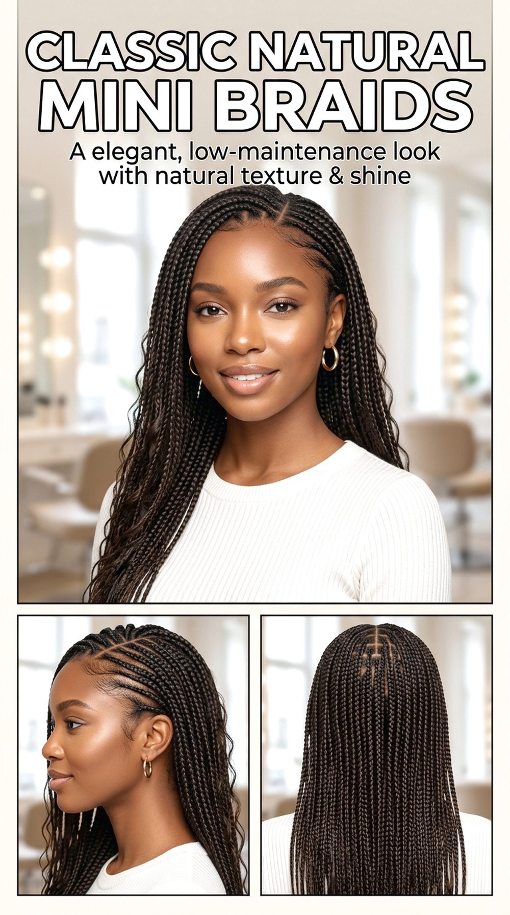 Classic Natural Mini Braids