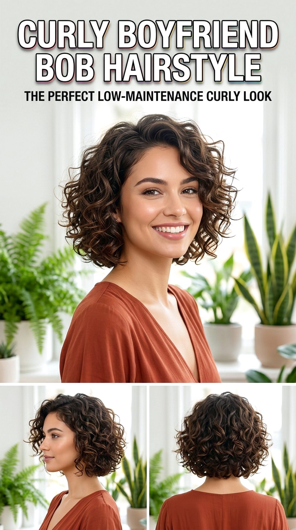 Curly Boyfriend Bob