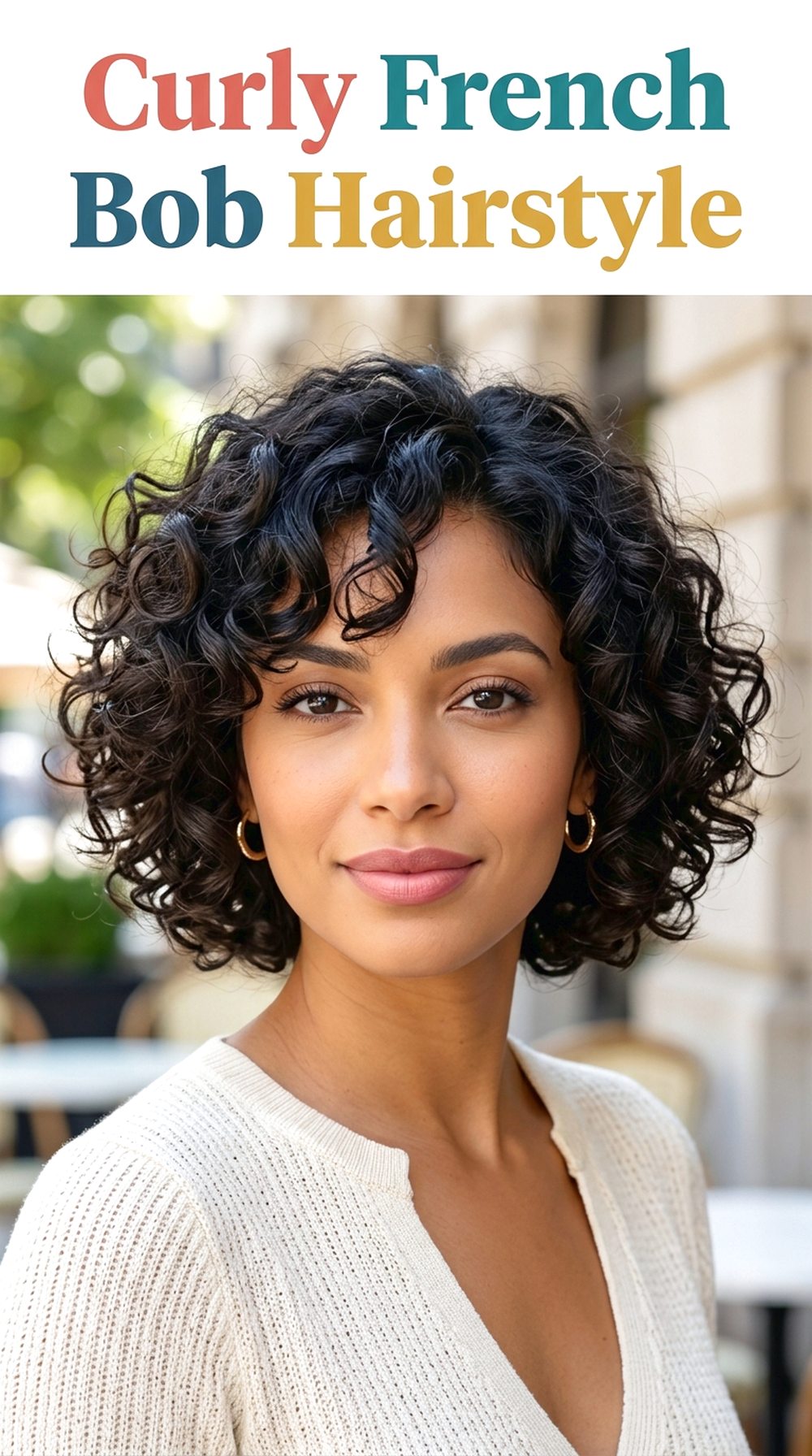 Curly French Bob