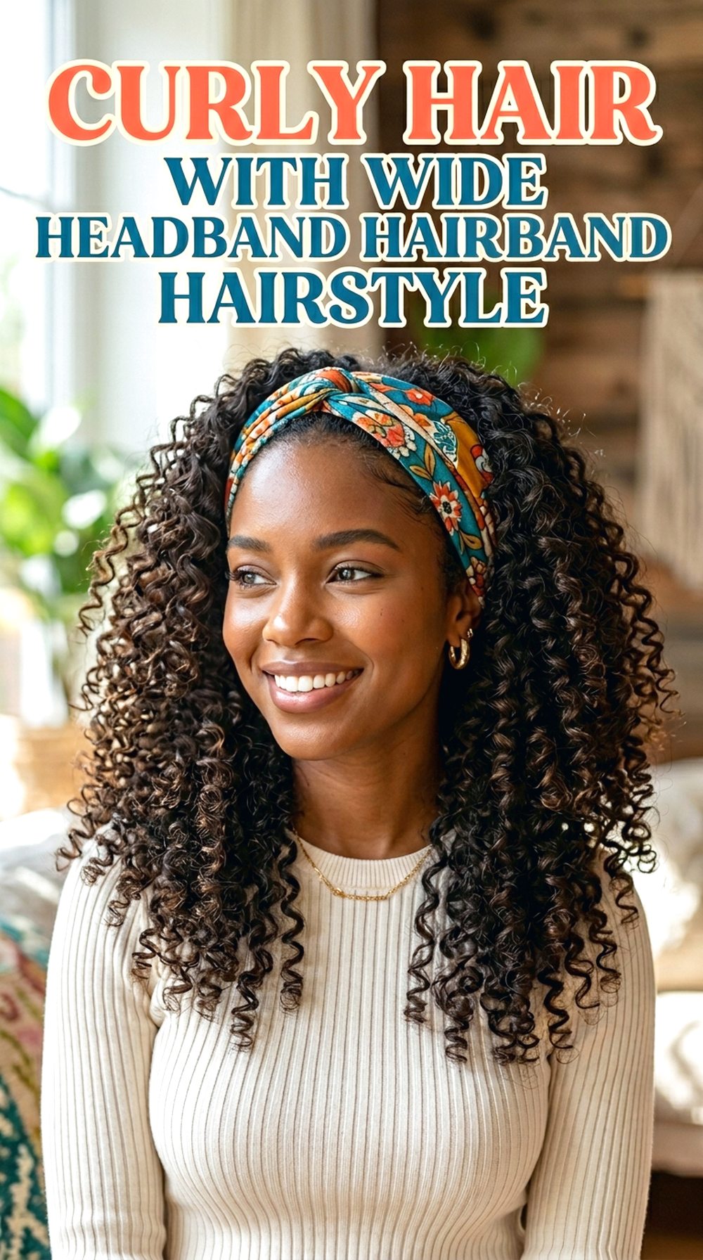 Curly Hair With Wide Headband