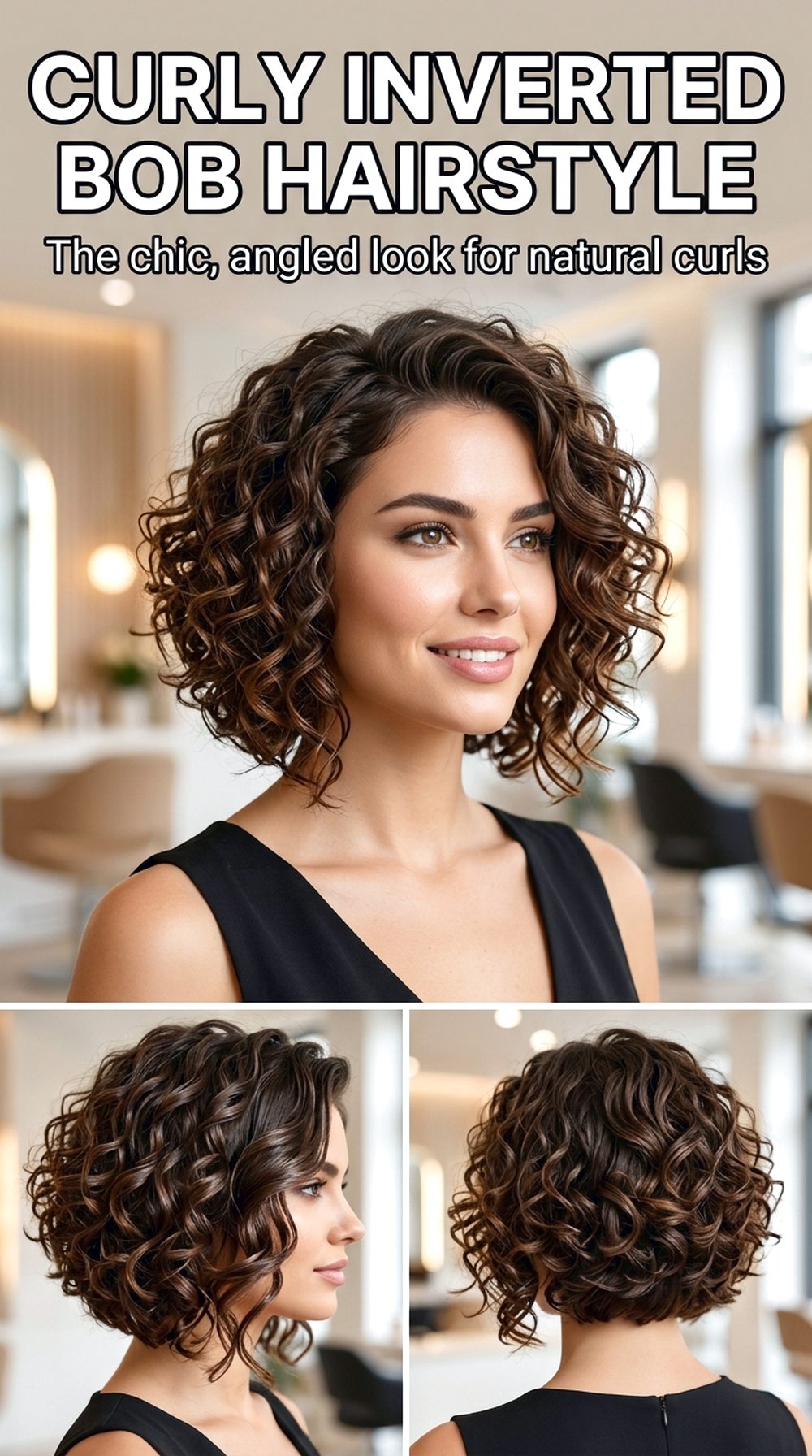 Curly Inverted Bob