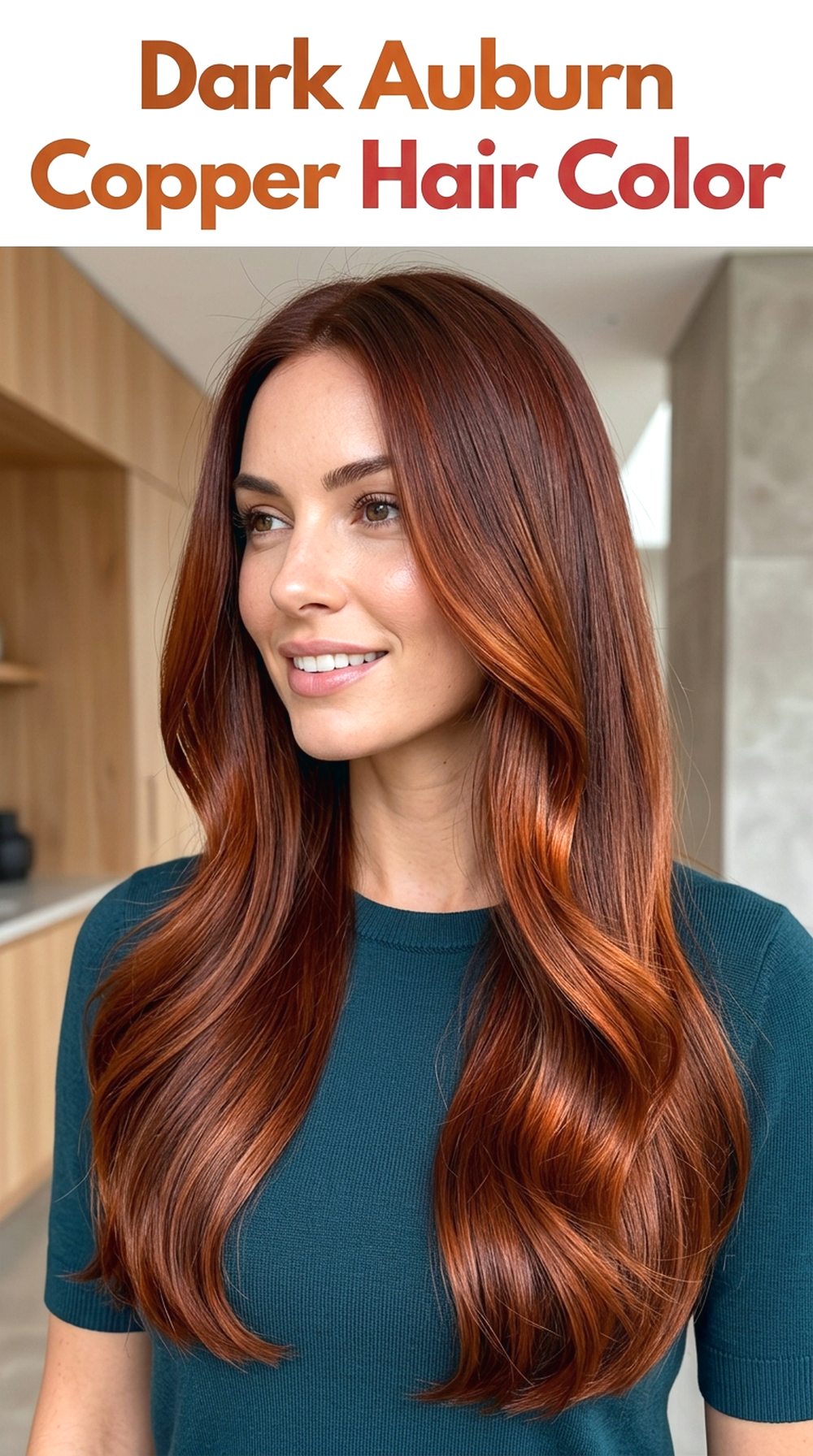 Dark Auburn Copper Hair Color