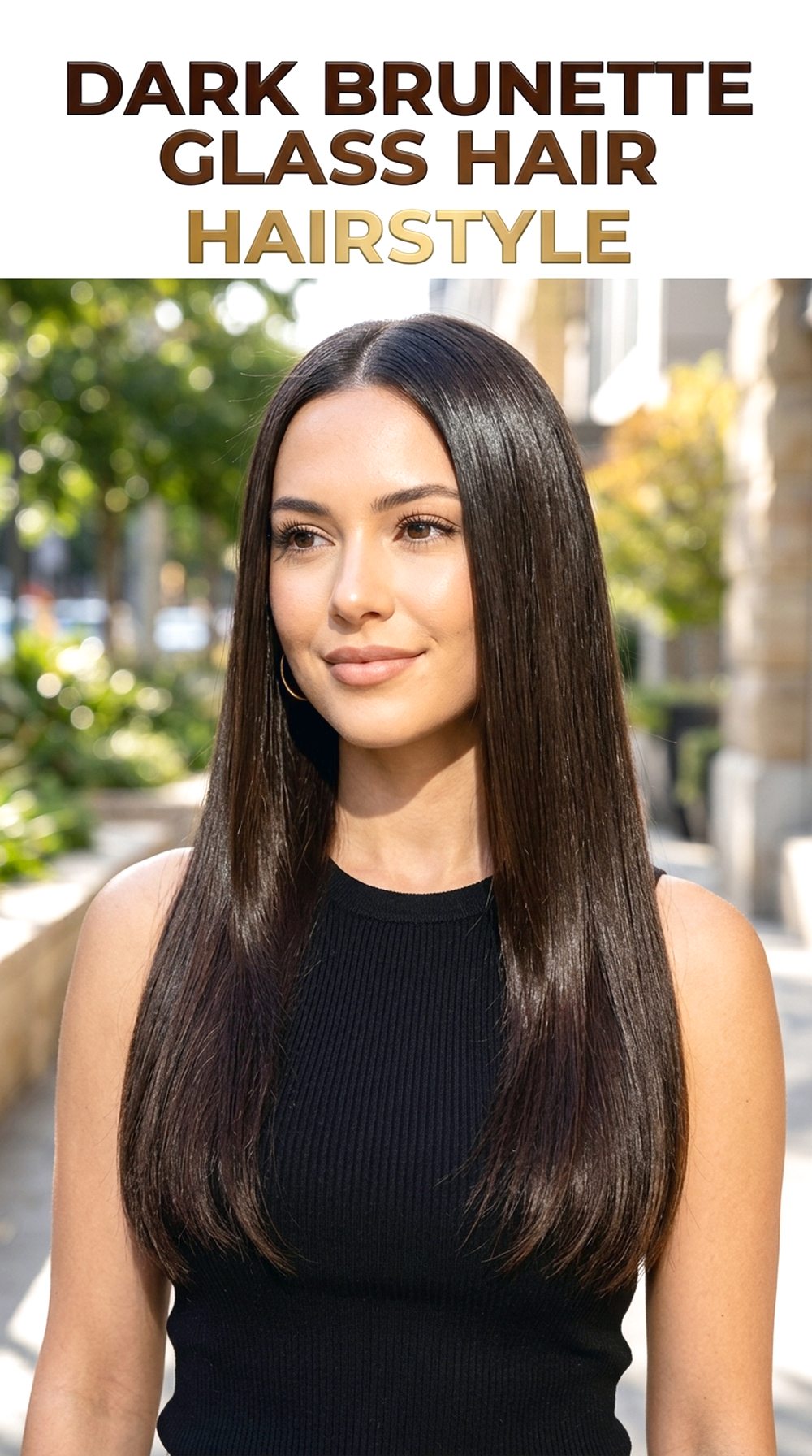 Dark Brunette Glass Hair