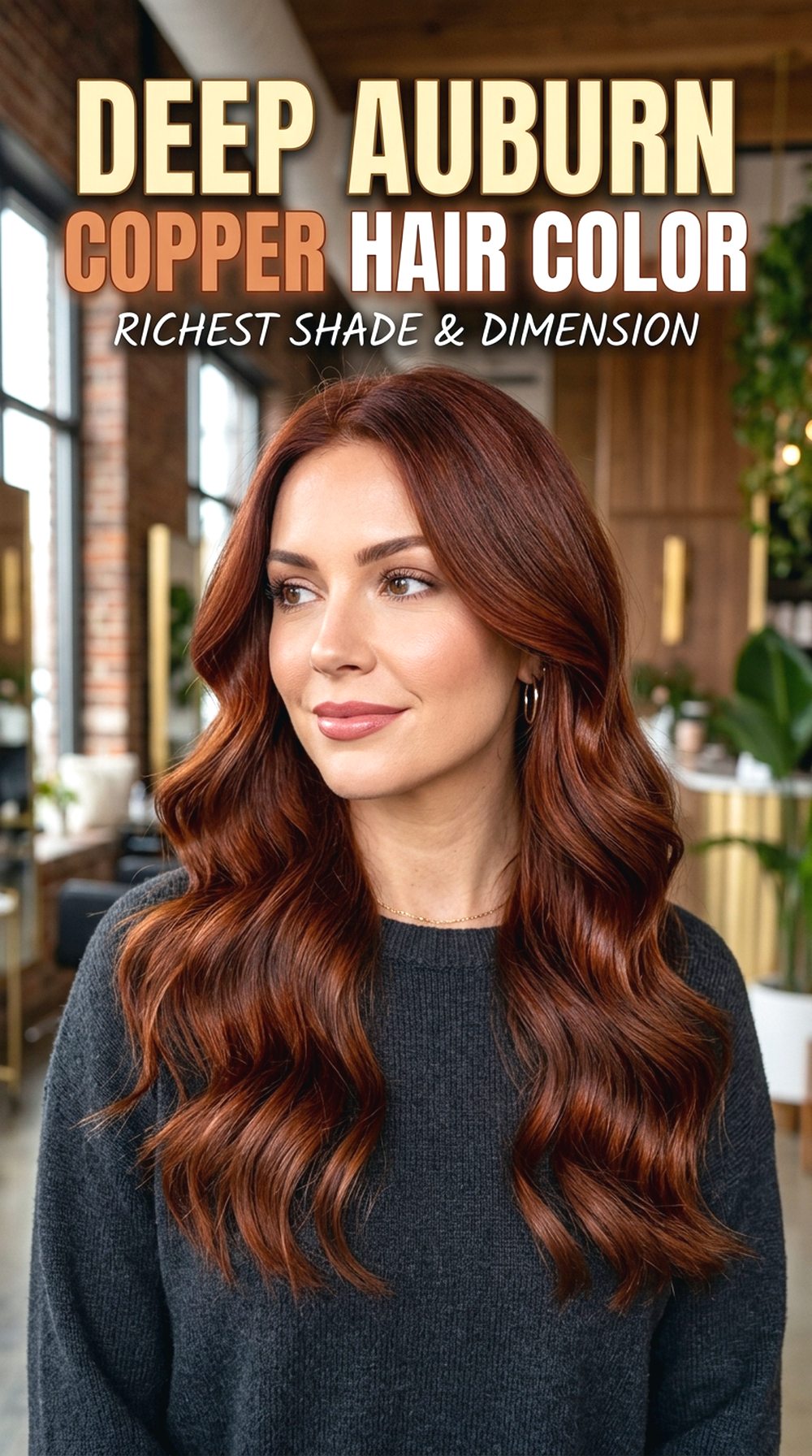 Deep Auburn Copper Hair Color