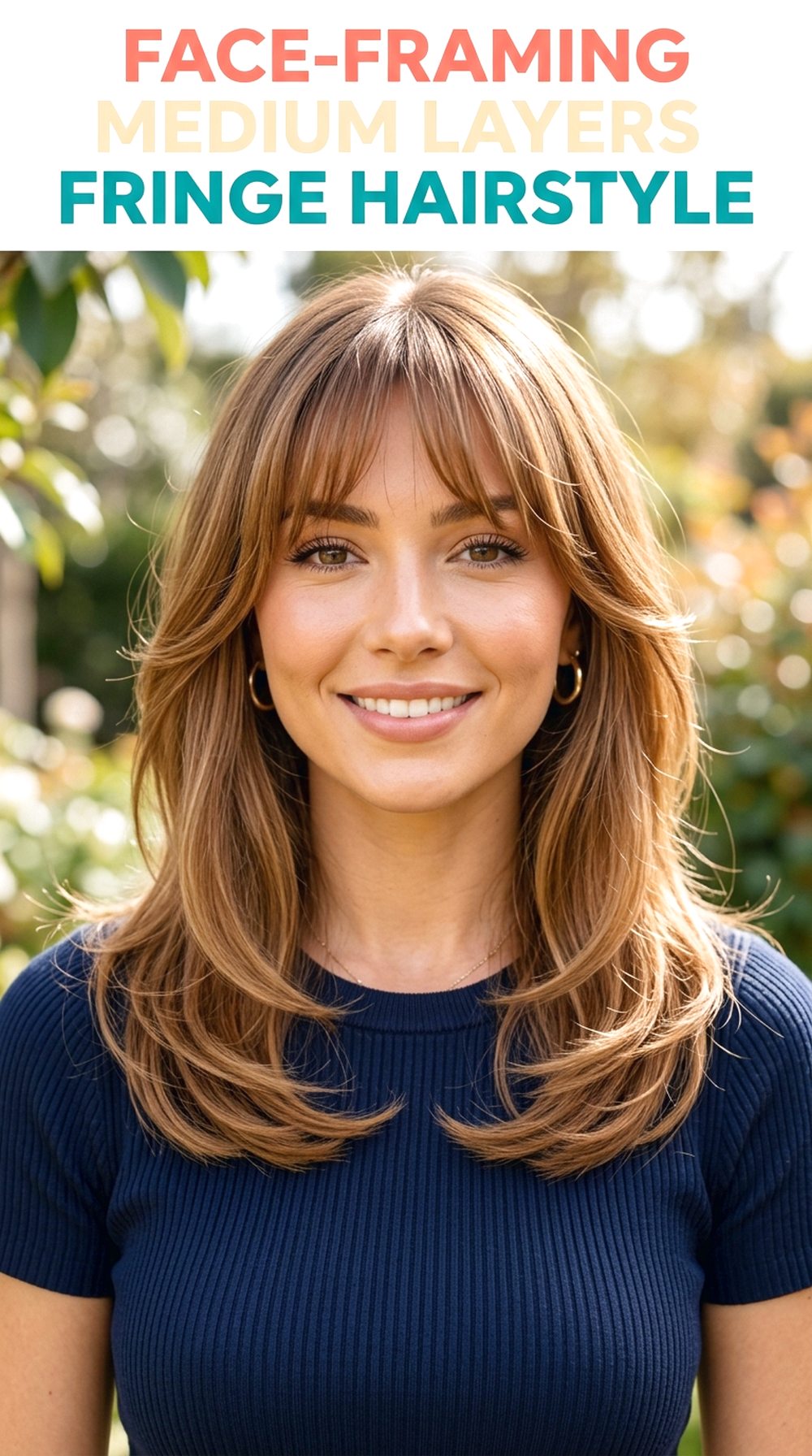 Face-Framing Medium Layers With Fringe