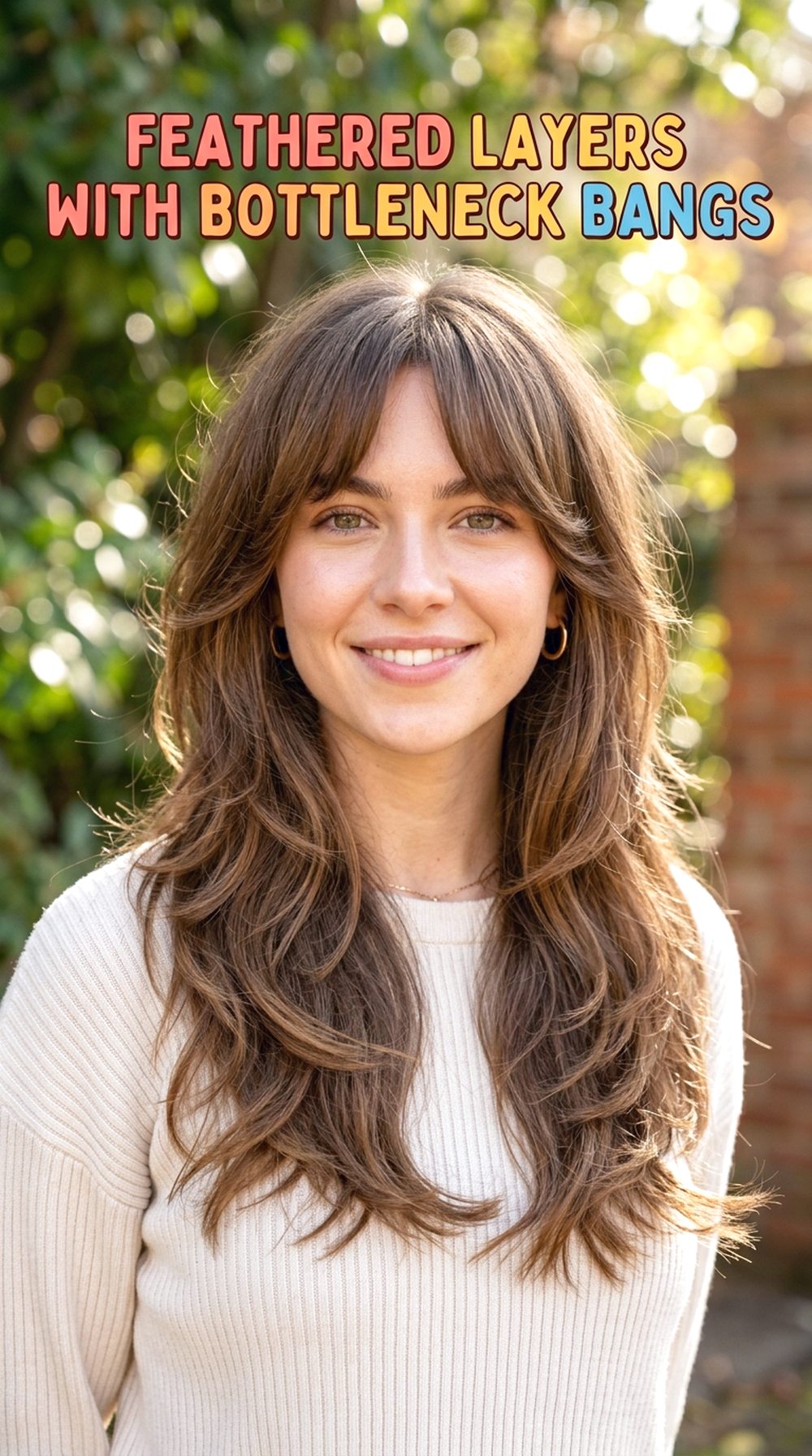 Feathered Layers With Bottleneck Bangs