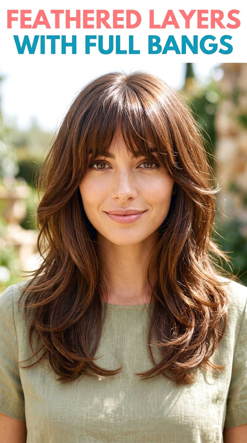 Feathered Layers With Full Bangs