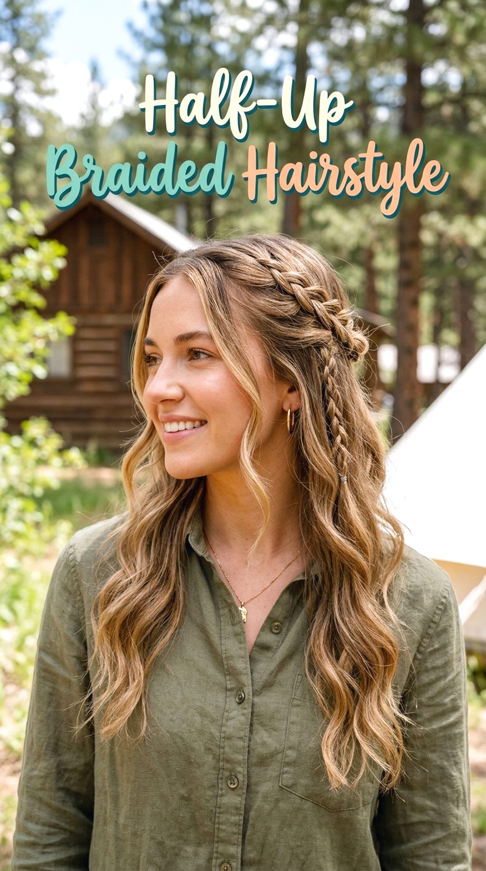 Half-Up Braided Hairstyle