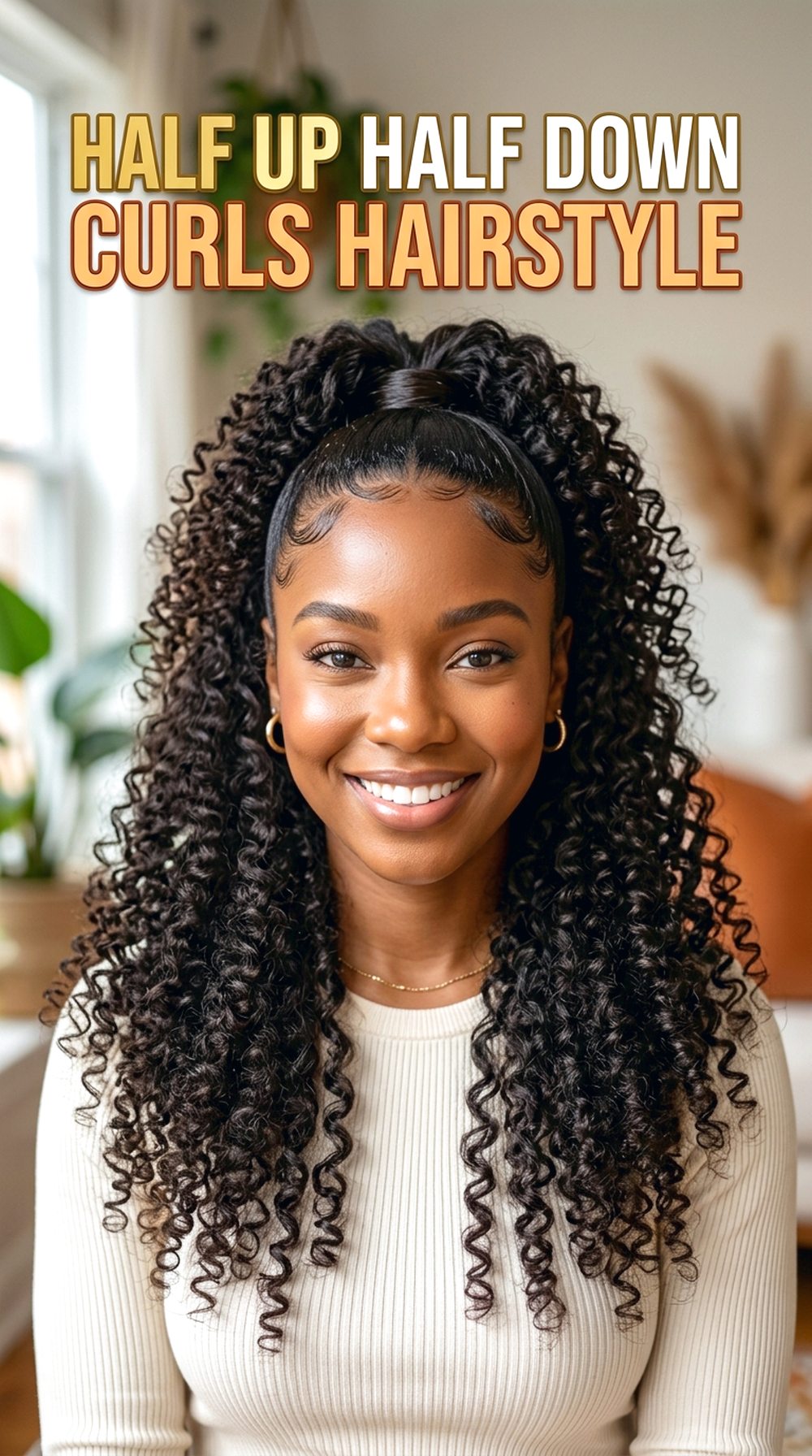 Half Up Half Down Curls