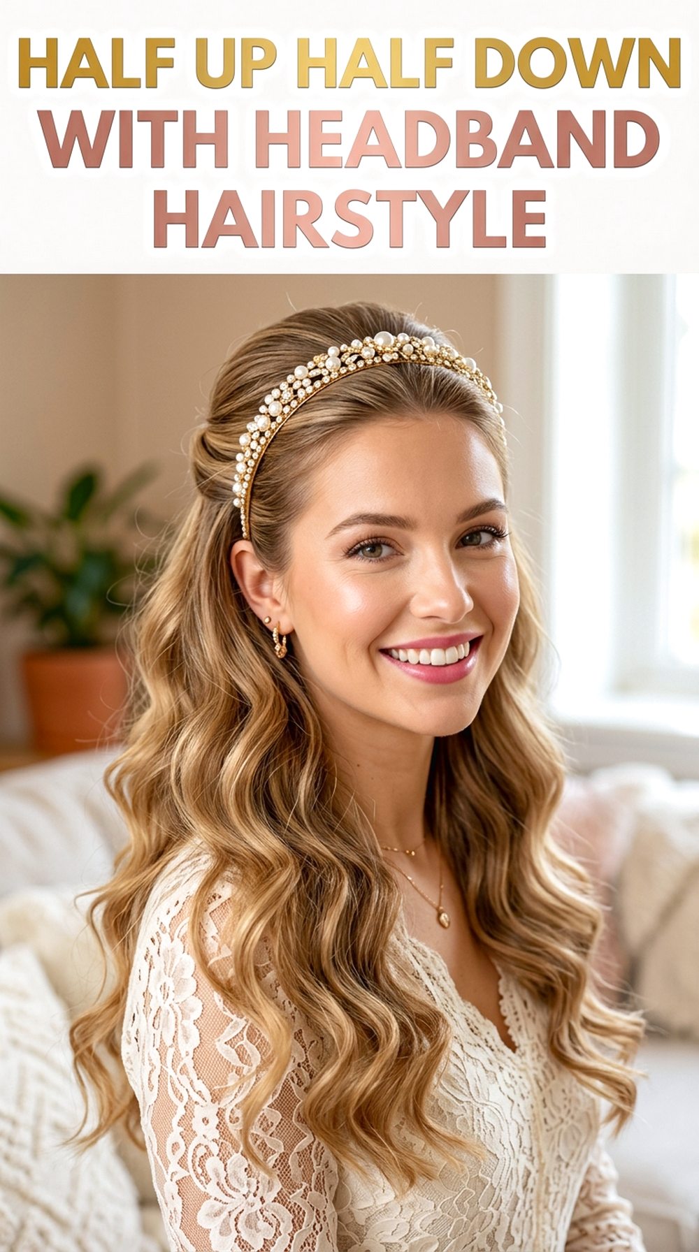 Half Up Half Down With Headband