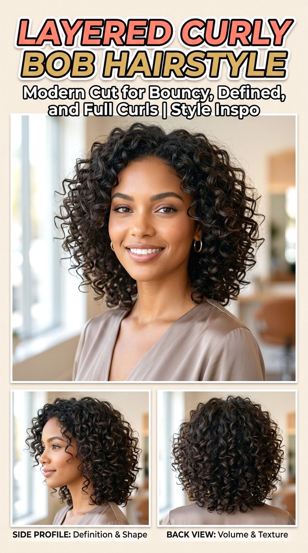 Layered Curly Bob