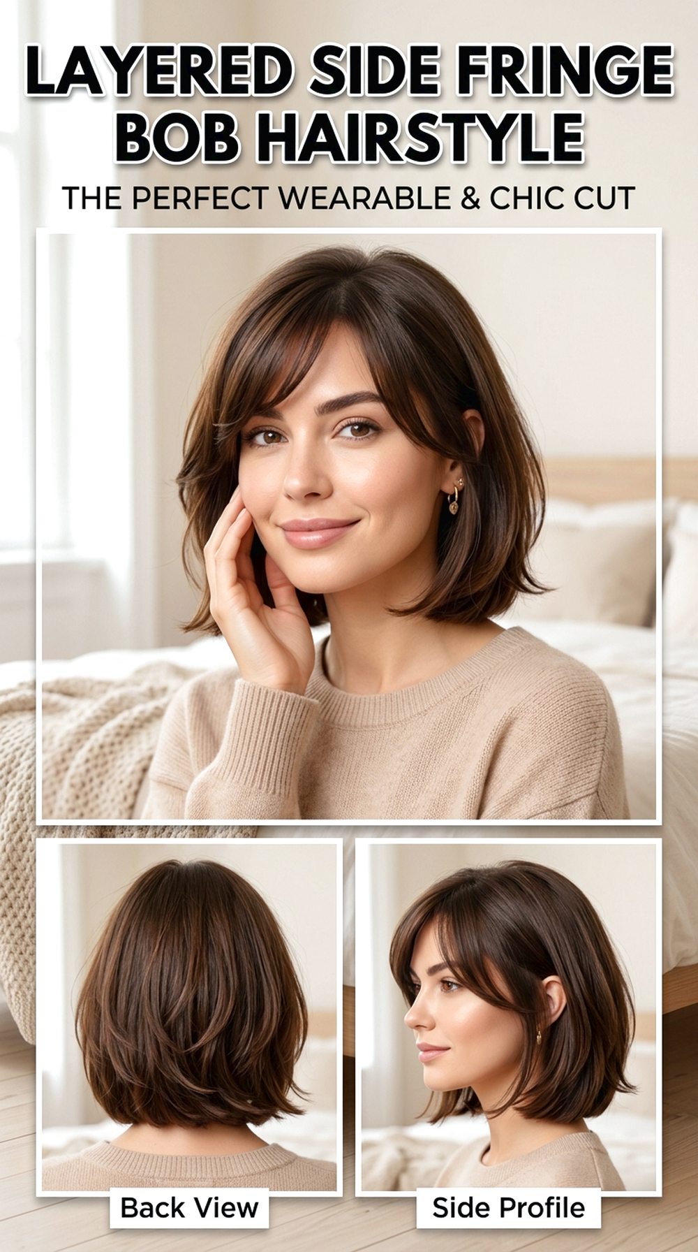 Layered Side Fringe Bob