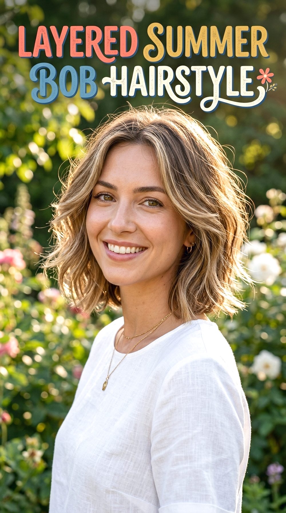 Layered Summer Bob Hairstyle